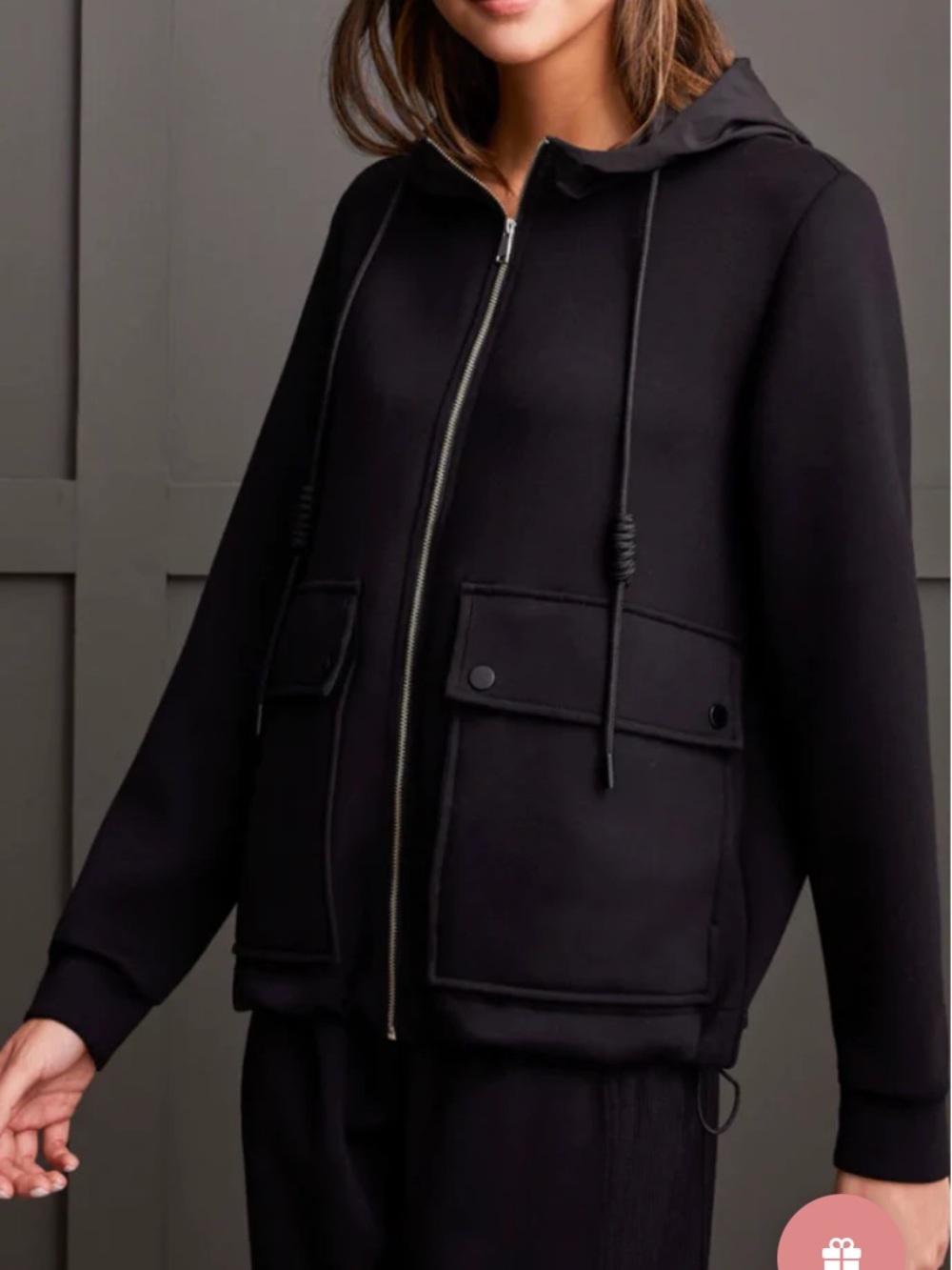 Tribal Scuba Knit Hooded Jacket